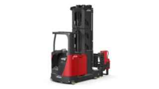 Stivuitorul tridirecțional versiunea A pentru culoare foarte înguste, de la Linde Material Handling