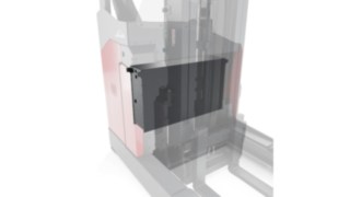 Stivuitor cu catarg retractabil de la Linde MH cu baterie Li-ION