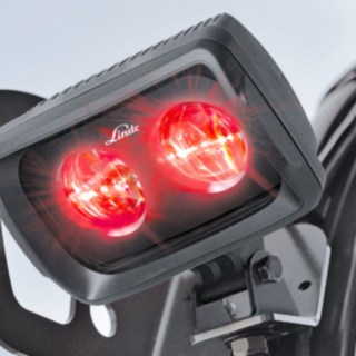 Linde BlueSpot în varianta cu lumină roșie.