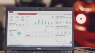 Laptop cu interfața de utilizator Linde Warehouse Manager
