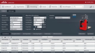 În zona Gestionare a software-ului de management al flotei connect:desk de la Linde Material Handling se gestionează volume de date mari.
