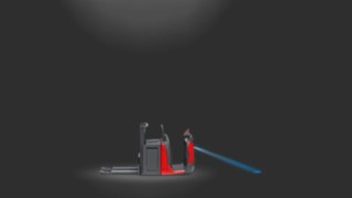 Linde BlueSpot utilizat pe un selector de comenzi.