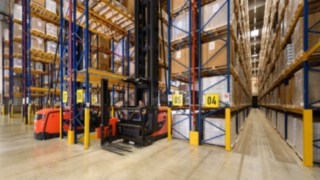 Stivuitorul combi K de la Linde Material Handling utilizat la LINHARDT