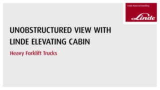 Linde Video "Unobstructured view with linde elevating cabin"