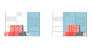 Grafic pentru reducerea vitezei înainte și în interiorul zonei de frânare Grafic pentru reducerea vitezei înainte și în interiorul zonei de frânare