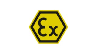 Semn de avertizare privind protecția împotriva exploziilor, pentru zonele ATEX