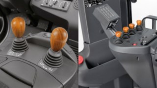 Mâner din lemn pentru joystick-urile Linde Load Control