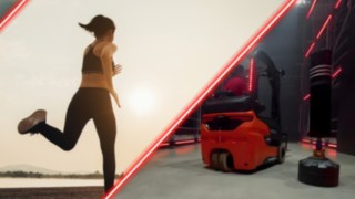 Stivuitor electric cu trei roți cu ax de direcție de la Linde Material Handling