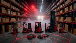 Portofoliu de stivuitoare automatizate de la Linde Material Handling