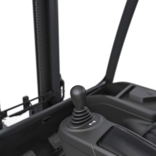 Electrostivuitorul X30 cu varianta cu joystick a noului Linde Steer Control. X30 cu joystick și Linde Steer Control de la Linde Material Handling