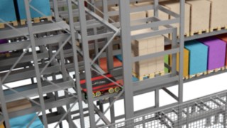 Elevatoarele transportă mărfurile la niveluri prestabilite